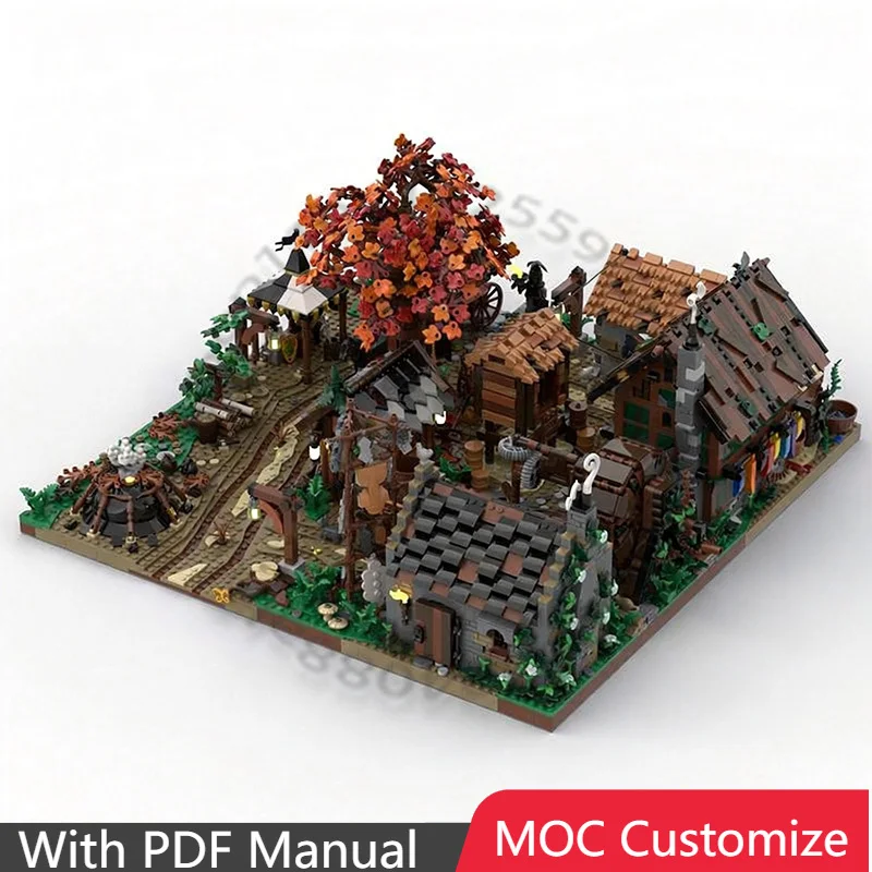 

6574 деталей Конструктор «Запахлившие улицы» MOC, модульный, настраиваемый, креативный дизайн, кирпичики, игрушка DIY, рождественский подарок