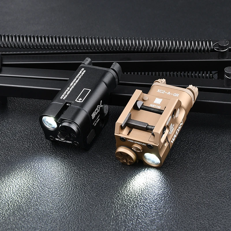 Tactical Surefir  XC2 Scout light Airsoft pistol hanging Weapon LED Flashlight Red Green dot Laser sight GLOCK G17 18 19 Hunting