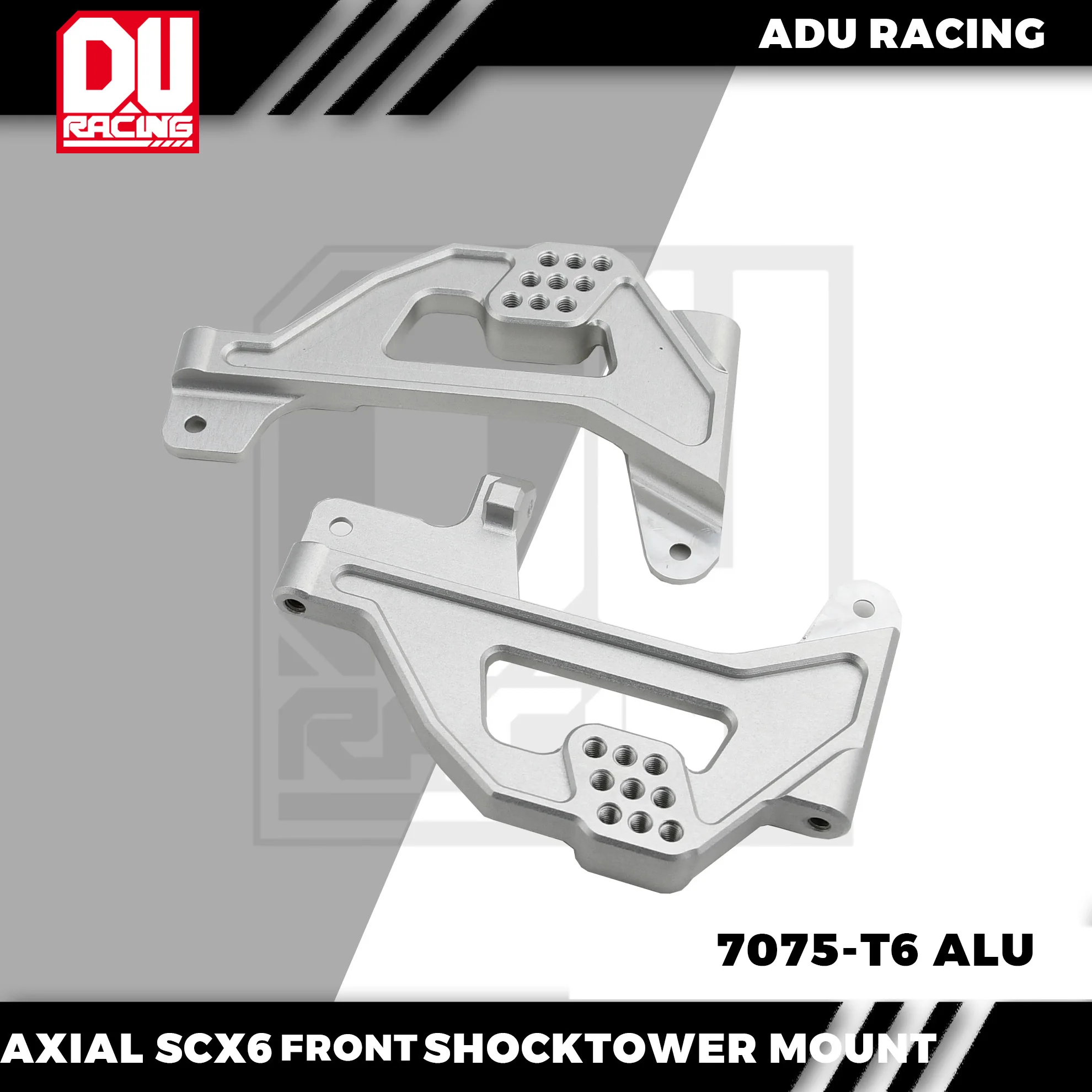 

ADU RACING 7075-T6 Алюминиевый передний амортизирующий башенный кронштейн для AXIAL SCX6 AXI251001