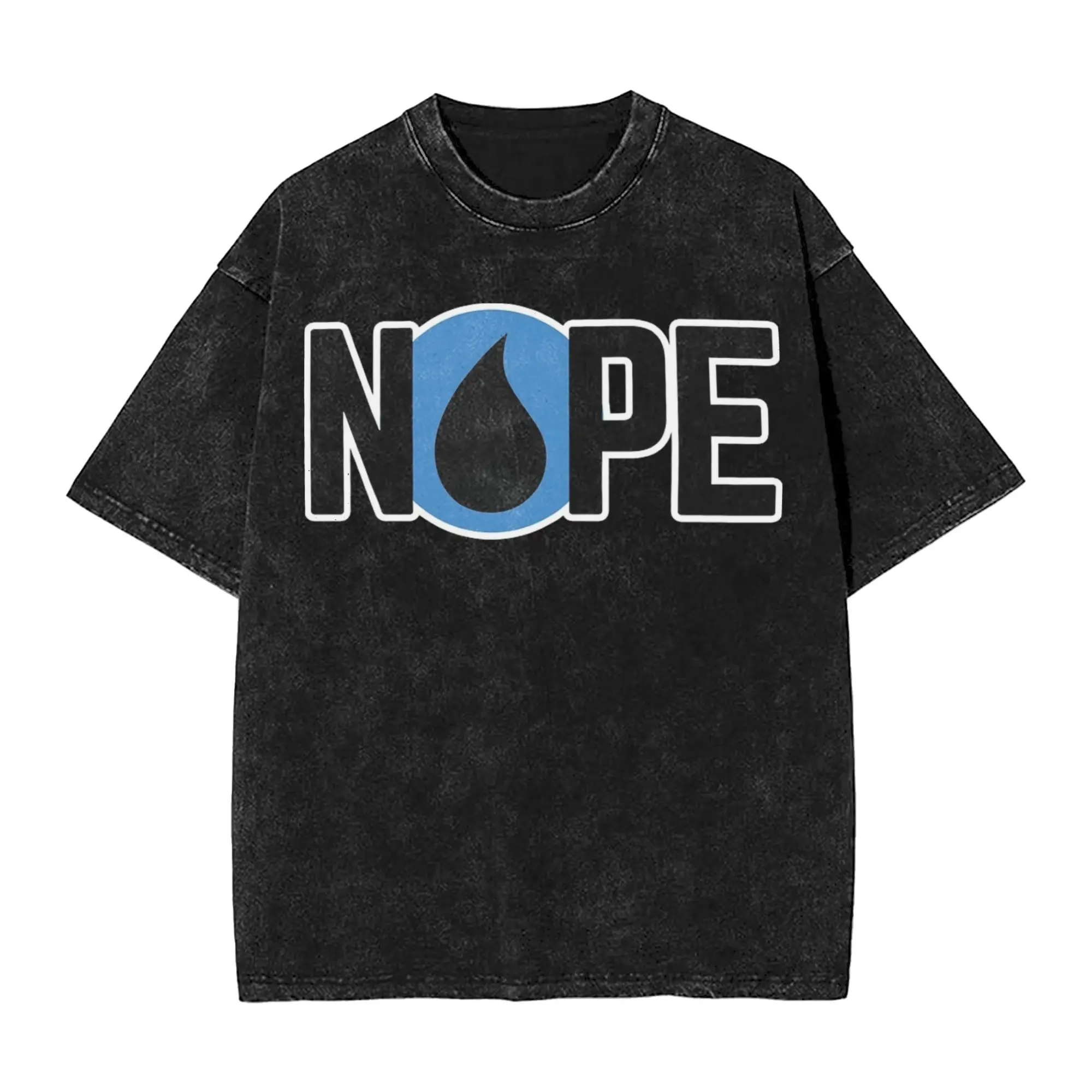 Camiseta NOPE Counter Magic the Gathering MTG para hombre, camisetas divertidas lavadas, camiseta de manga corta con cuello redondo, camisetas de verano de algodón puro