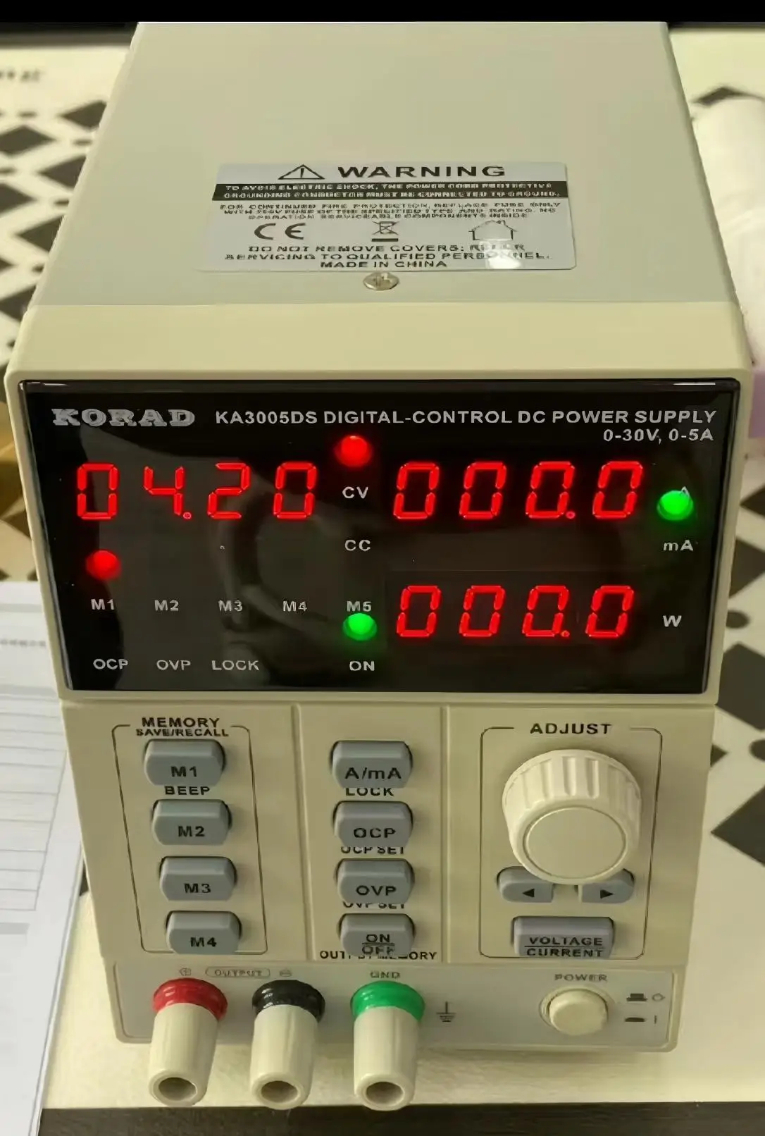 

KORAD 0-30 В/0-5 А Регулируемый высокоточный источник питания постоянного тока для цифрового программирования KA3005DS/KA3005PS для лаборатории