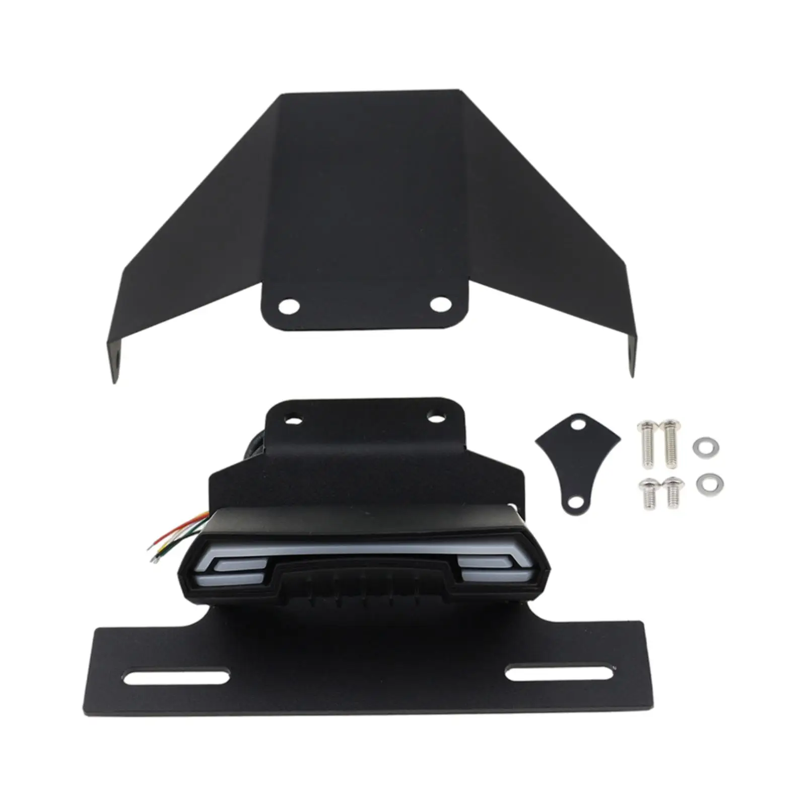 

Motorcycle License Plate Bracket Universal Folding Tail Tidy Kit Black Aluminum for Yamaha Bolt XV950R 2014 2019 Accessories