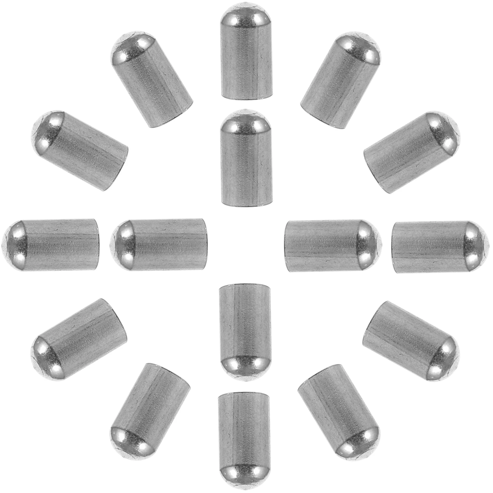 

30pcs Stainless Steel Bucket Rope Cap Snake Head Round Head 9*5 Holes 4mm Rope Fittings Necklace Bracelet Cord End