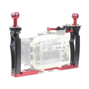 Adjustable dual handle tray stabilizer rig, underwater housing support, upgrade dive, fit for Gopro 13, canon, sony camera, smartphone Main GEPRO STABILIZER SALES - №3