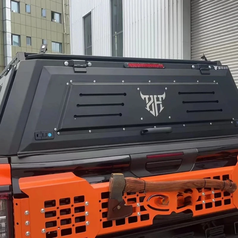 Multifunctional 4-Door Manganese Steel Pickup High Top Canopy With Anti-Shatter Windows Outdoor Cargo Cover