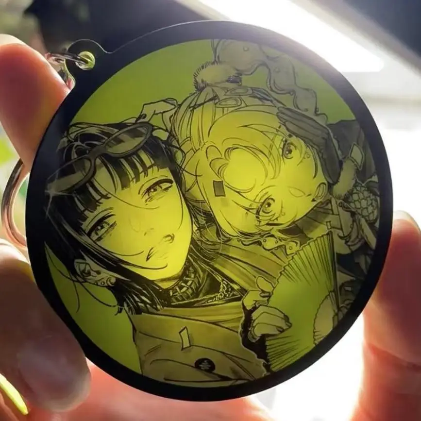 Kininatteru Hito Ga Otoko Ja Nakatta Round Pendant Anime Keychain The Guy She Was Interested in Wasnt A Guy At All Goods Gift