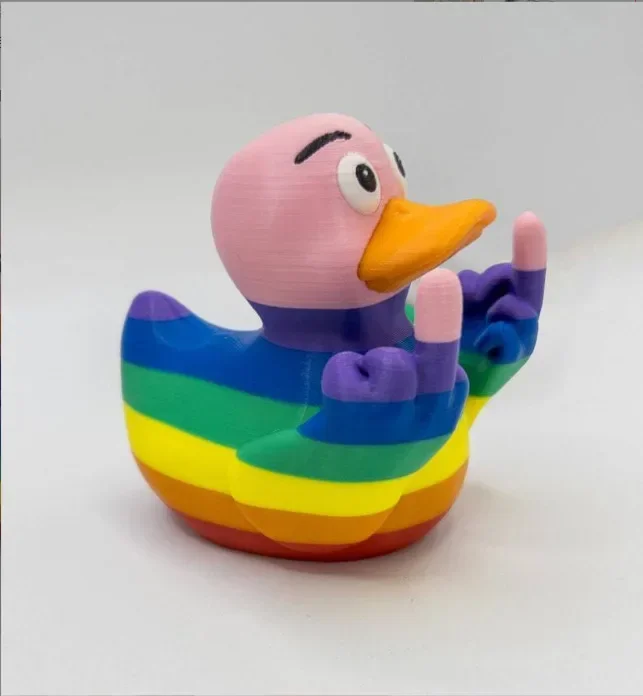 علم الولايات المتحدة نمط بطة صفراء صغيرة لسيارة جيب شاحنة لوحة القيادة الداخلية الاصبع الأوسط بطة المطاط البط إصبع بيديم مع