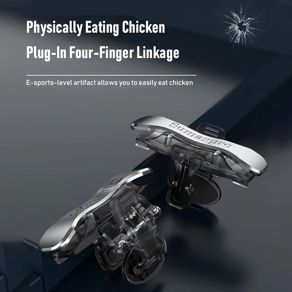 1/2Pairs لعبة الهاتف المحمول الزناد ل PUBG اطلاق النار مفتاح الهدف زر 4-13 مللي متر سمك الهاتف العالمي غمبد تحكم عصا التحكم