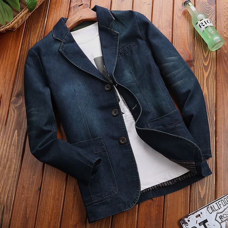 

Blazers Man Casual Men Luxury Wedding Suit Men's Mens New Fashion Social Coat Regular Jackets Fit Blue Products Leather Slim