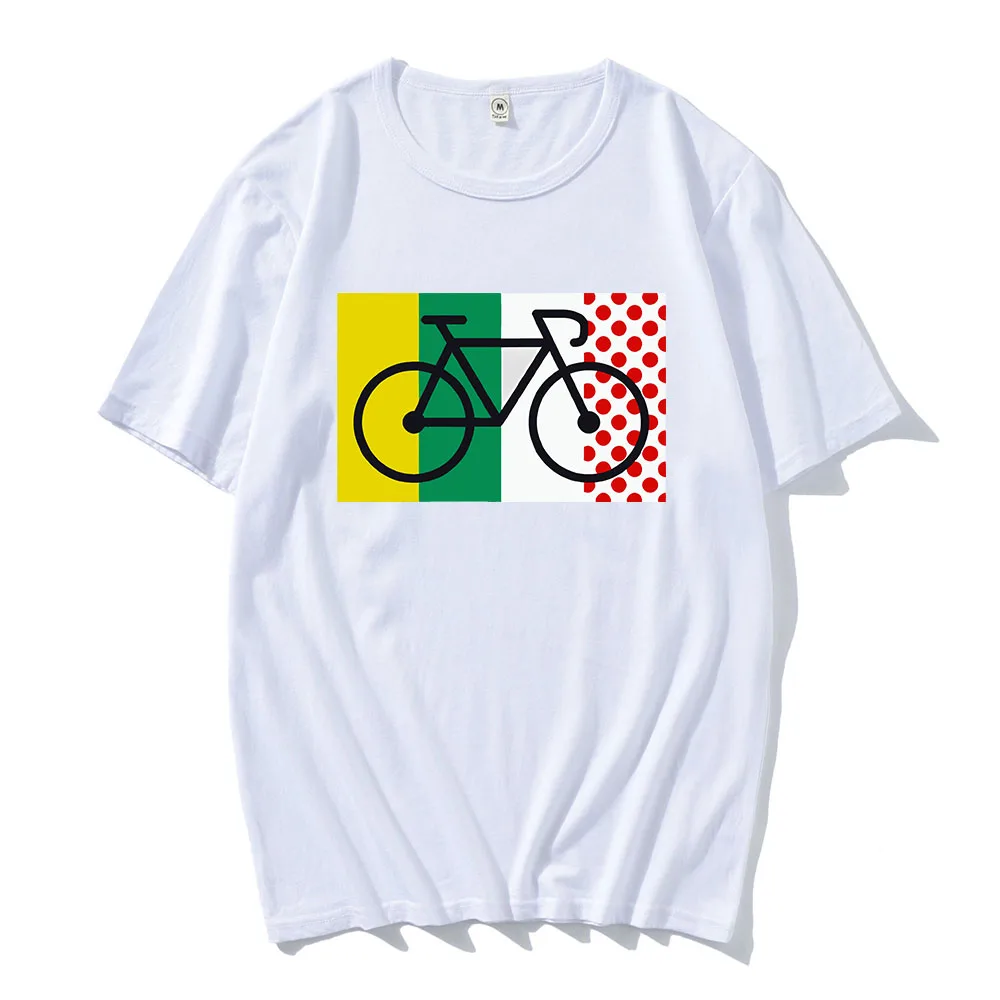 Tour De France Cycling T-shirt 2024 Bike Outdoor Sport Tee Adult Versatile Short Sleeve Tshirt Breathable Refreshing Cotton Tops