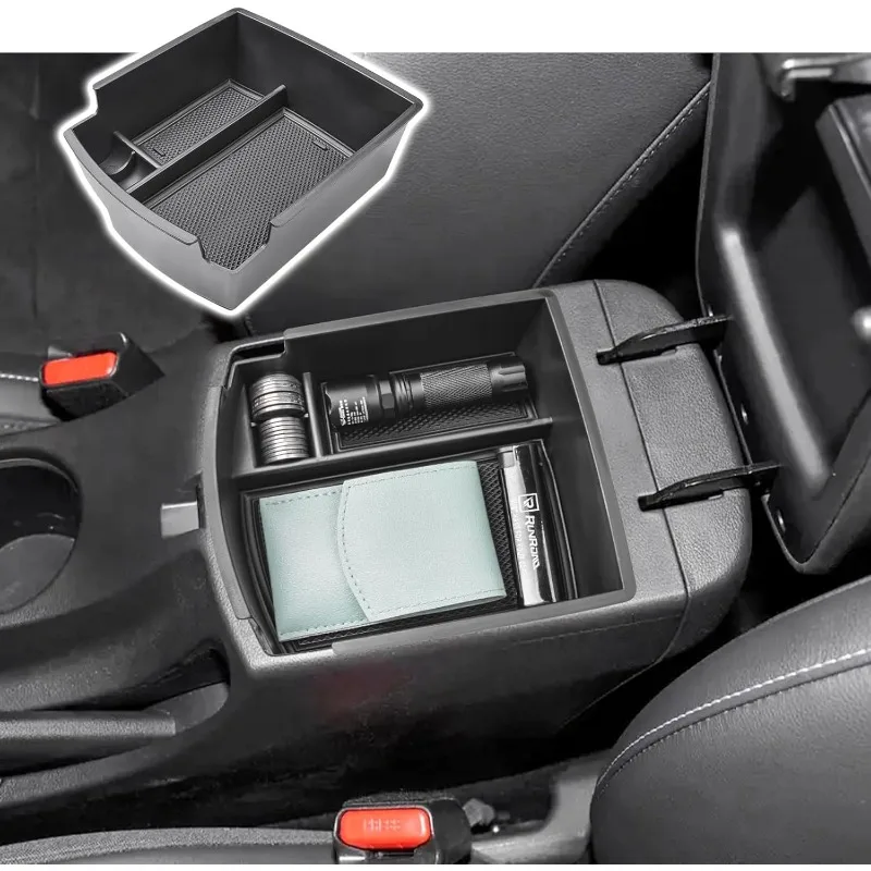 

Center Console Organizer Tray Compatible with Hyundai Kona 2018-2023 Accessories, Insert Armrest Tray Console Storage Box ABS Ce