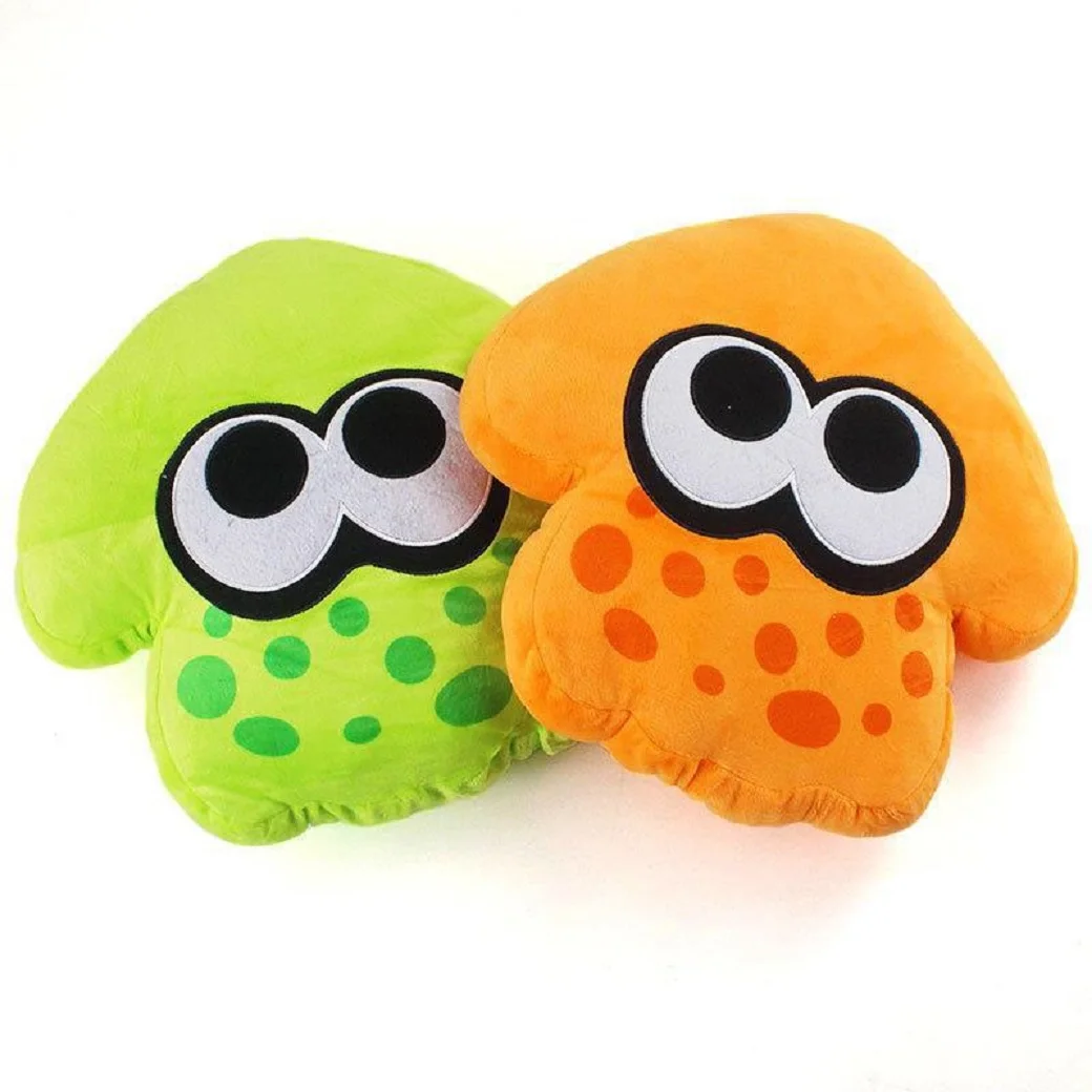 

33cm Cartoon Anime Orange Green Splatoon Inkling Kawaii Animal Pollow Cushion Peluche Soft Toys Dolls Kids Gift