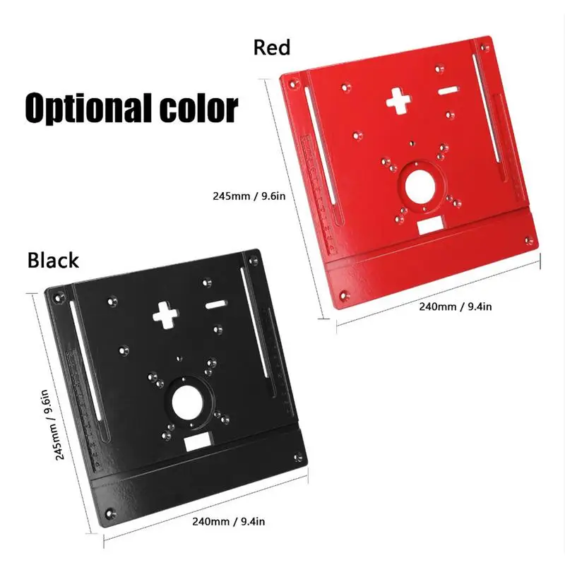 Tischplatte Router Montage platte Anti-Rost-Trimmen Router Platte Metall verstellbare Router Tischplatte elektrische Trimm maschine