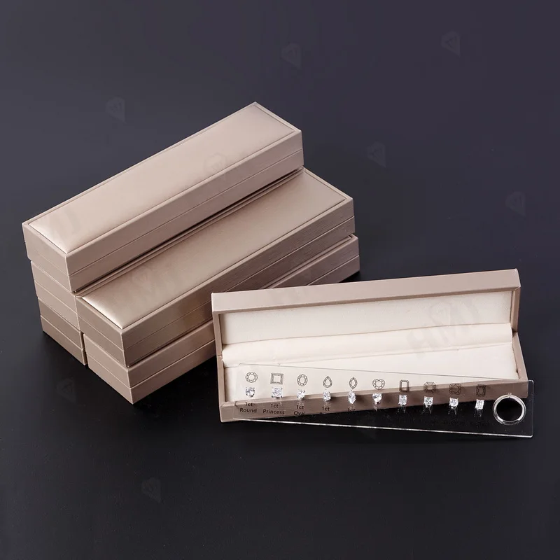 HMJ Jewelry Tools Caliper Diamond Carat Size Shape Customize Comparison Magnetic Ring Gem Base 10 Cuts 0.5-6CT for Jewelry Store