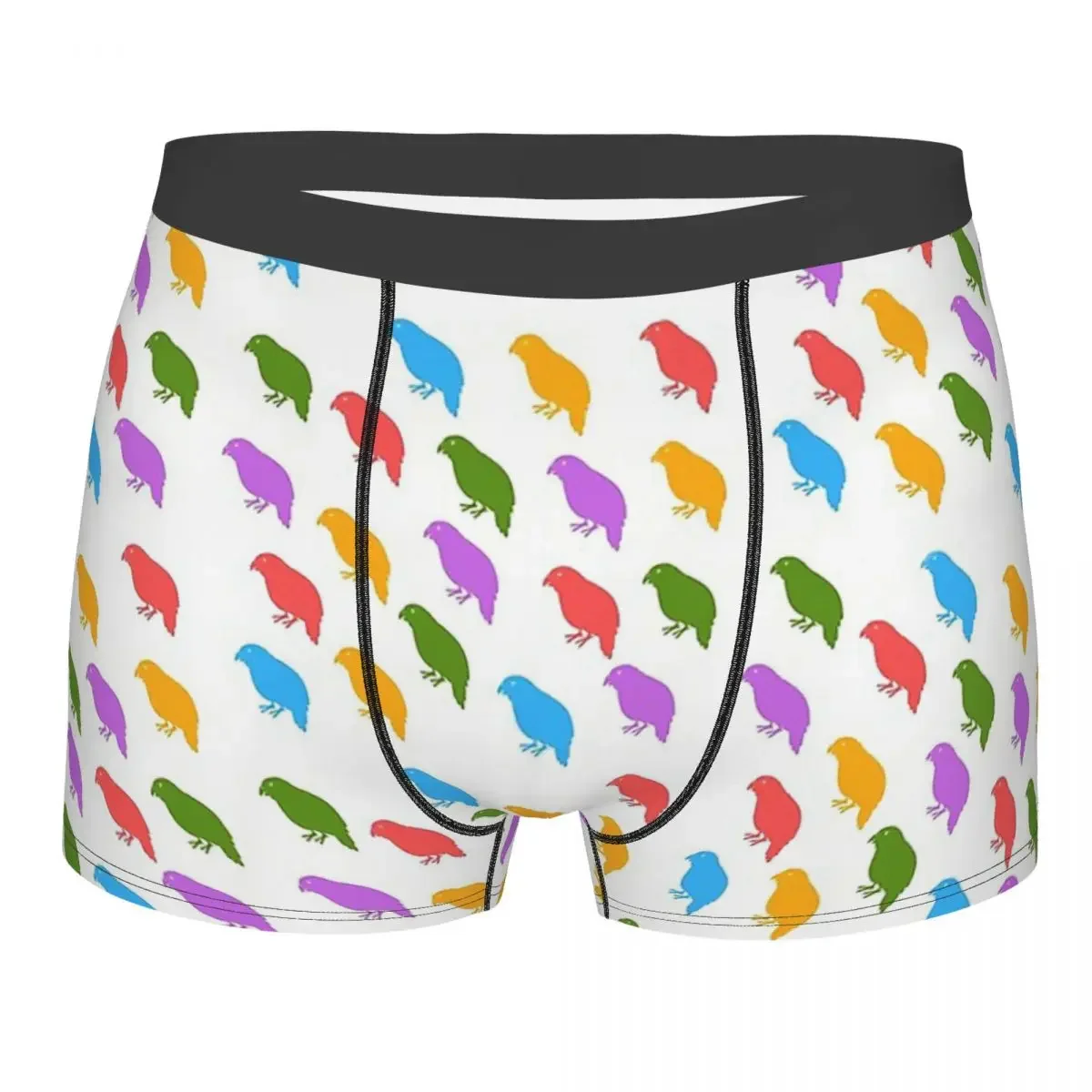 Pattern Kakapo Parrot Kaka Po Strigops Habroptila Bird Birds Underpants Cotton Panties Man Underwear Print Shorts Boxer Briefs