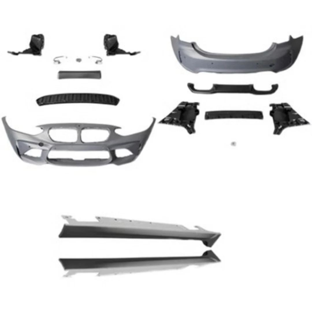 For BMW 1 series 2016-20 modified M2 style Front Rear BUmper Side Skirt Rear Lip Auot Accessories