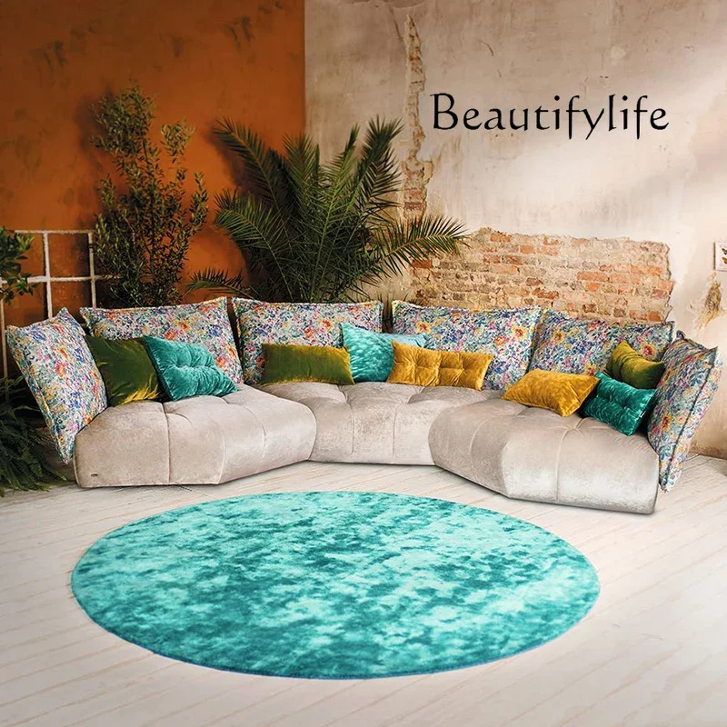 XS Modern Simple Designer Color New Special-shaped Hotel Corner High-end Fabric Sofa