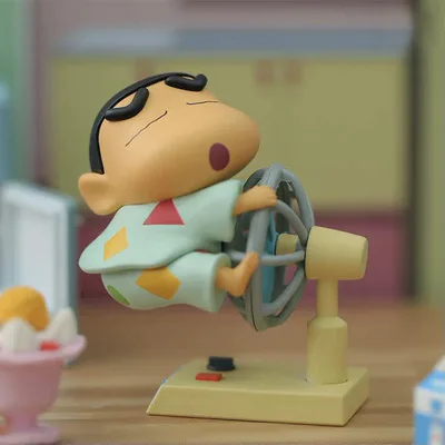 Kawaii Crayon Shinchan Daily Life Series Blind Box Cartoon Anime Shinchan Movable Doll Desktop Decoration Collection Toys