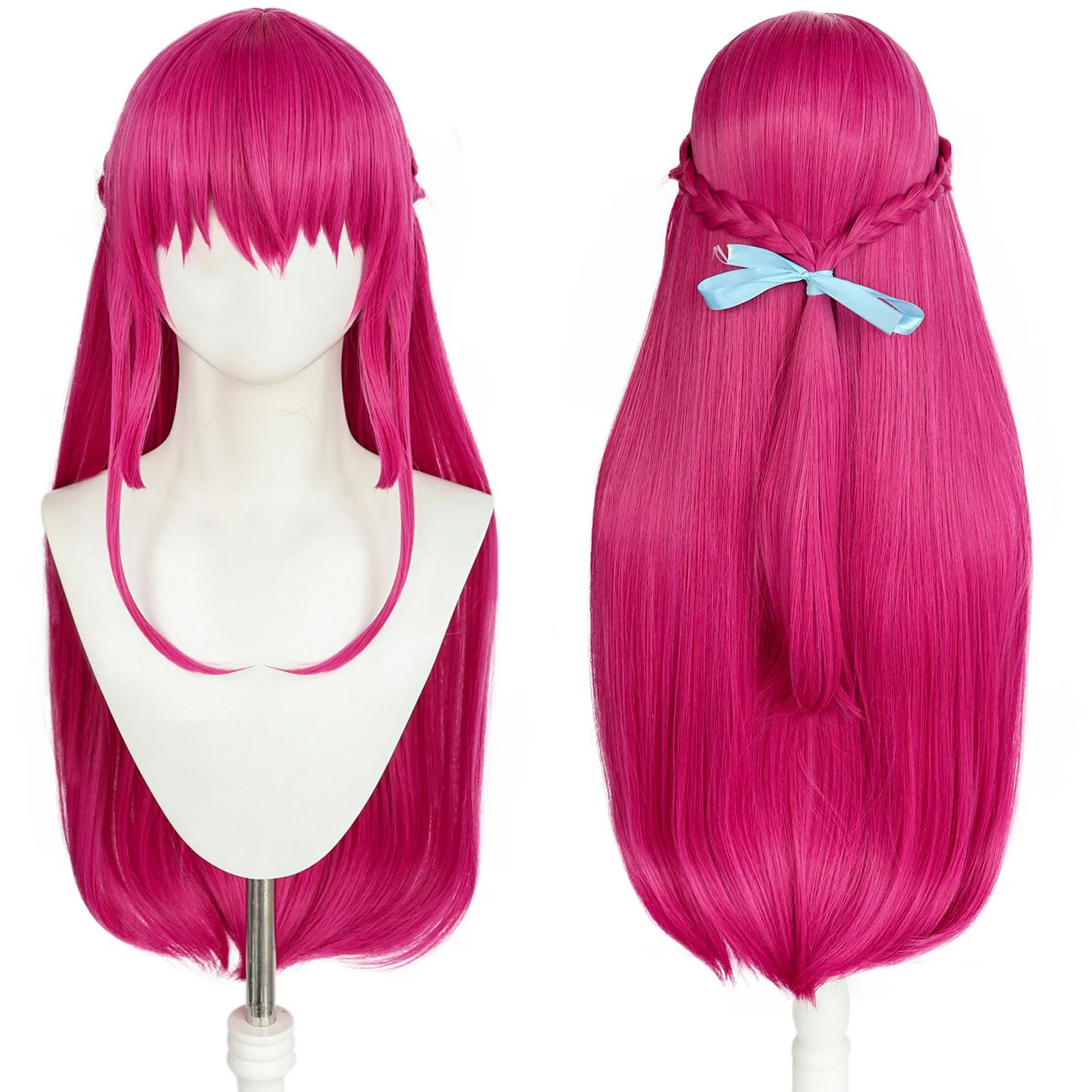 The Café Terrace and Its Goddesses FuRyu Noodle Stopper Figure Ouka Makuzawa Cosplay Wig Red Long Hair Halloween Party Accessory