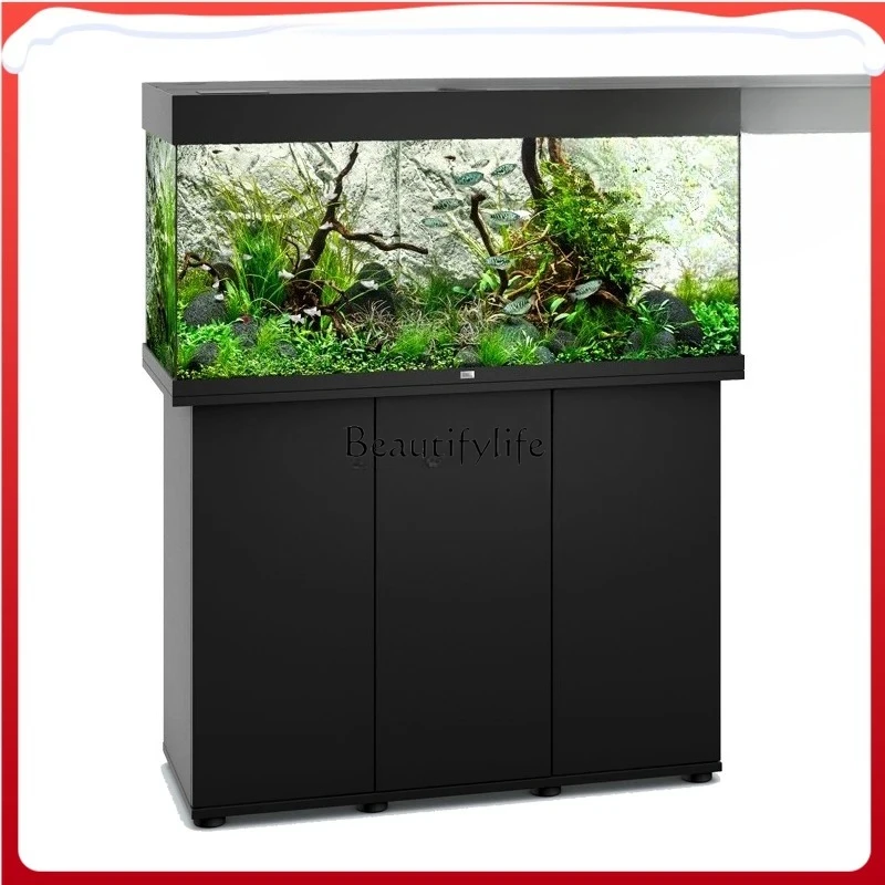 Aquatic plant tank Sanhu tank 1 meter silent desktop floor Rio180 living room glass fish tank H