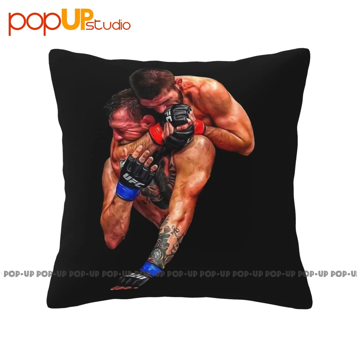 Print Khabib Nurmagomedov Vs Conor Mcgregor Pillowcase Throw Pillow Cover For Room Decorative Anti-Bacterial