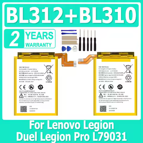 New Battery For Lenovo Legion Duel Legion Pro L79031 BL310 BL312 Mobile Phone Batterij 3150mAh BL 310 BL 312 Battery + Tools