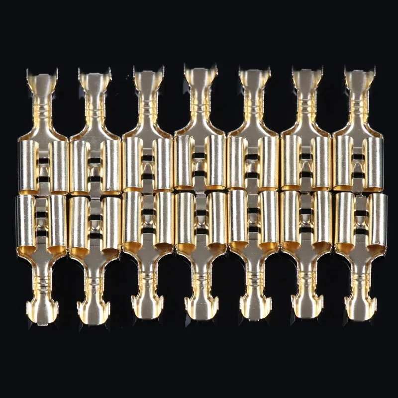 200/100Pcs Female Crimp Terminal Connector 2.8/4.8/6.3mm Car Speaker Electric Wire Connectors Set 22-16 AWG