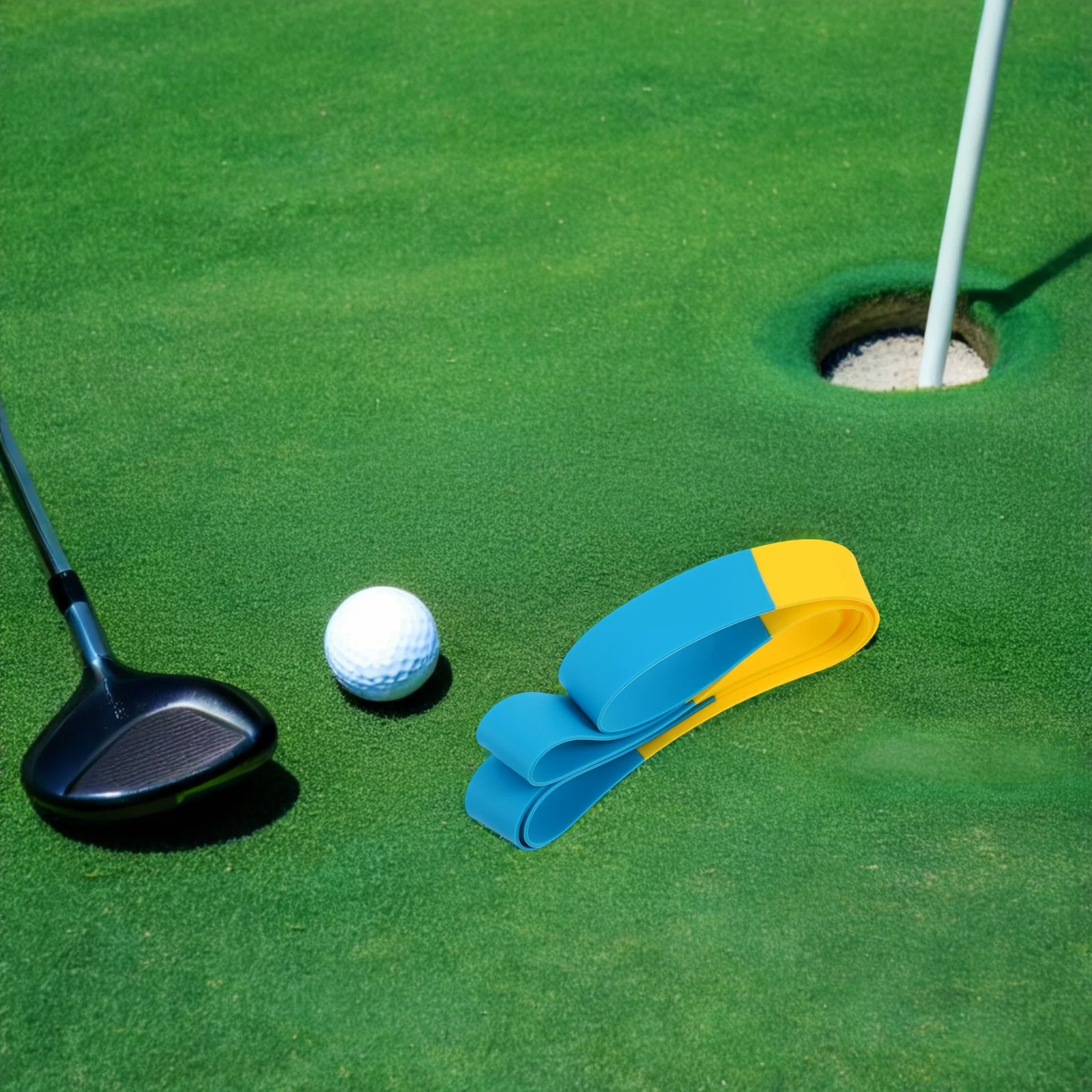 

Silicone Golf Putting Ring Training Aid For Alignment Feedback Portable Lightweight Practice Tool Indoor Outdoor Chipping