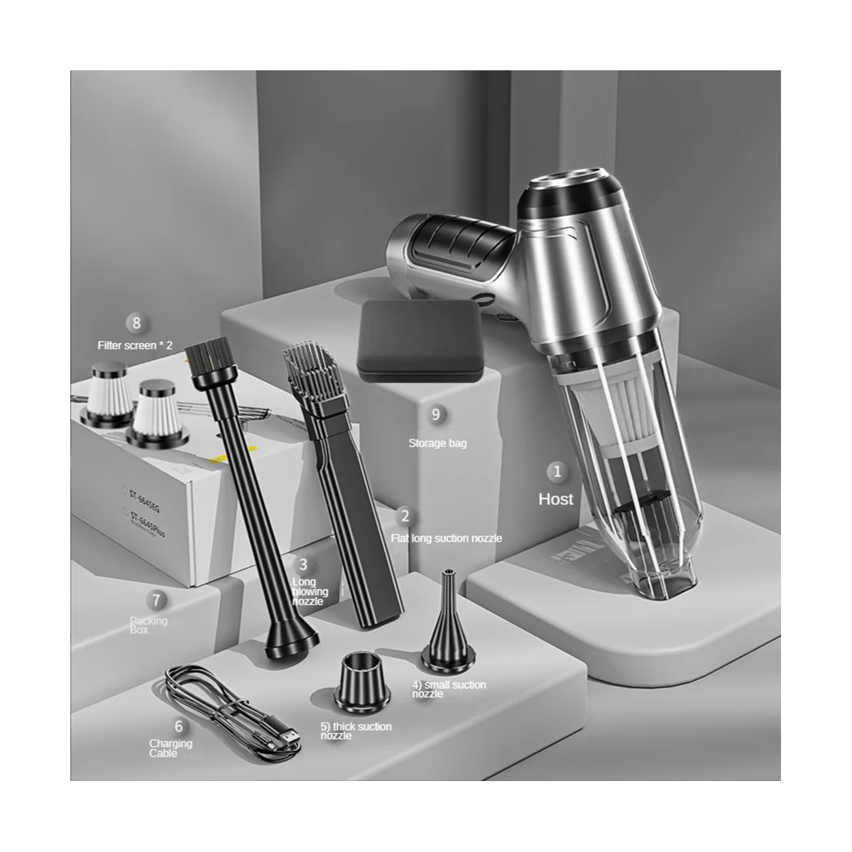 Vacuum Cleaner Powerful Wireless Handheld Cleaning Machine Car Accessories Home Appliance Portable Vacuum Cleaner A