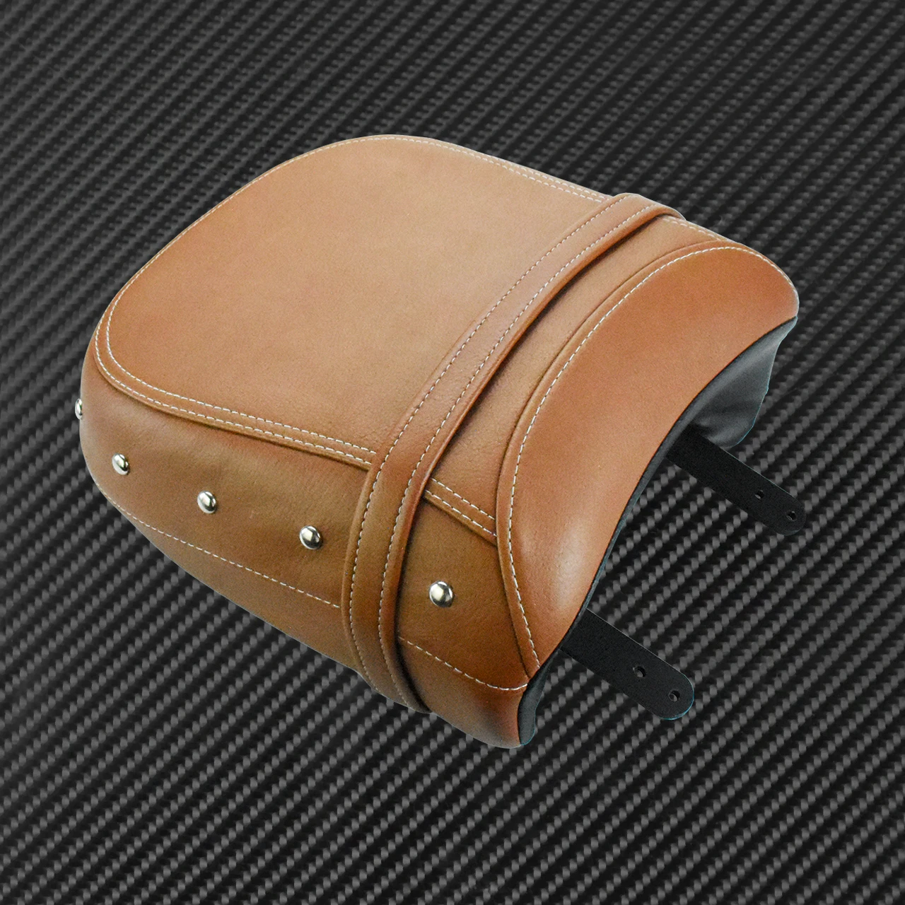 Motorcycle Rear Passenger Pillion Seat Black/Brown For Indian Classic Chief Dark Horse Chieftain Vintage 14-Up Springfield 16-Up