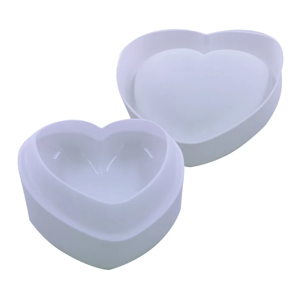 

Milk White Silicone French Mousse Mold, Three-dimensional Heart-shaped Cake Mold, Cake Heart Baking Mold