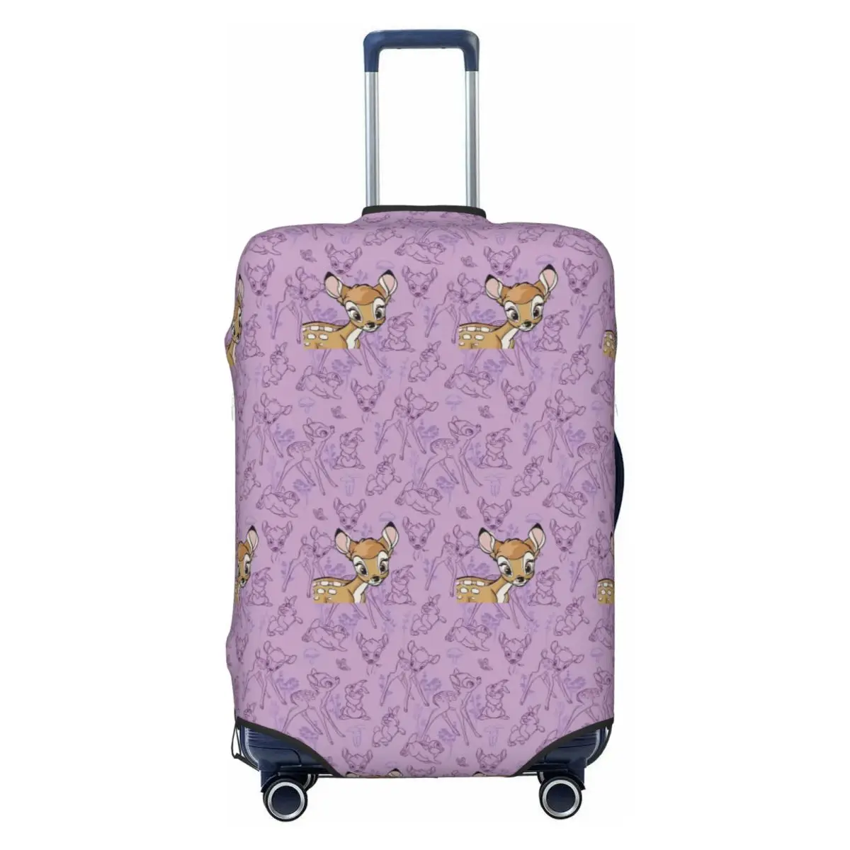 

Custom Bambi Cartoon Animes Luggage Cover Protector Funny Travel Suitcase Protective Cover for 18-32 Inch