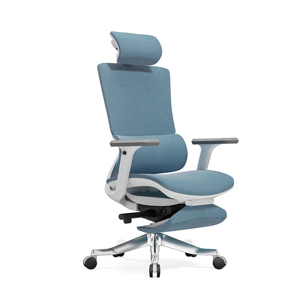 Ergonomic Office Chair Full Mesh Fabric Recliner Modern Design Adjustable Headrest Swivel Cheap Nylon Ergonomic Gaming Chair