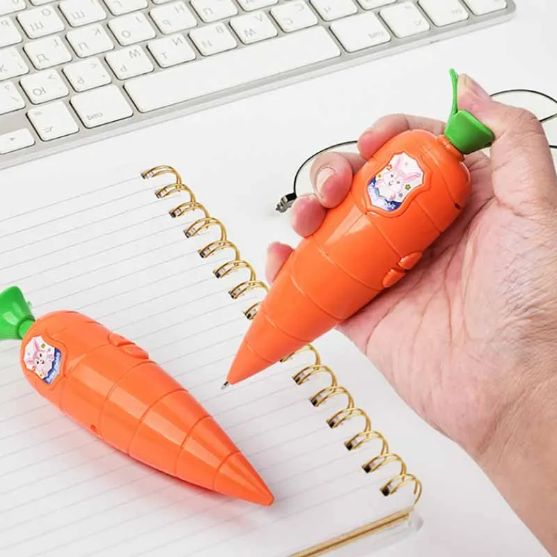 New Simulation Carrot Eggplant Corn Multifunctional Recorder Toys Creative Kids Press Ballpoint Recorder Pen Novelty Funny Gifts