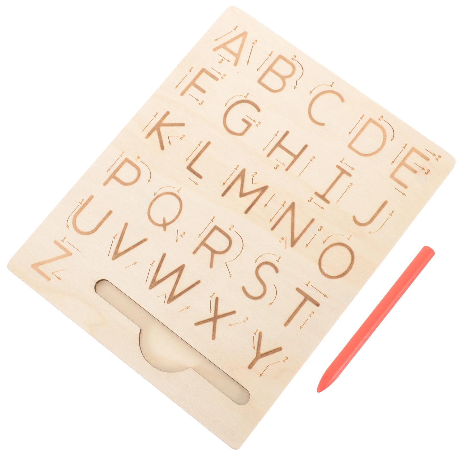 

1 Set Wooden Tracing Board Wood Board Wood Toy Practicing Board letter recognition board alphabet learning playthings