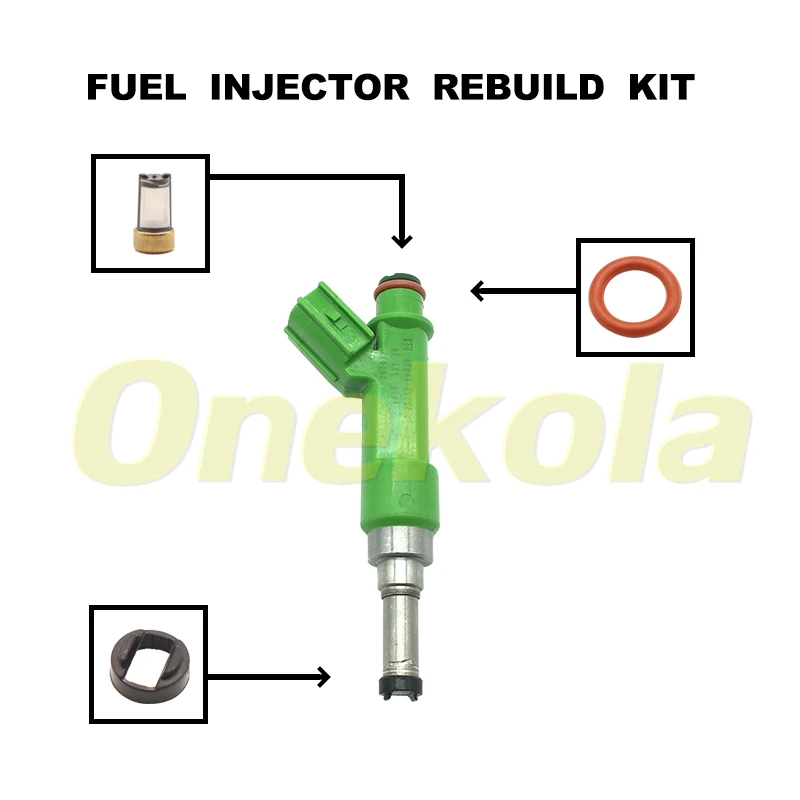 Fuel Injector Service Repair Kit Filters Orings Seals Grommets for 23250-0V030 For Scion tC Toyota Camry RAV4 Venza Lexus ES300h