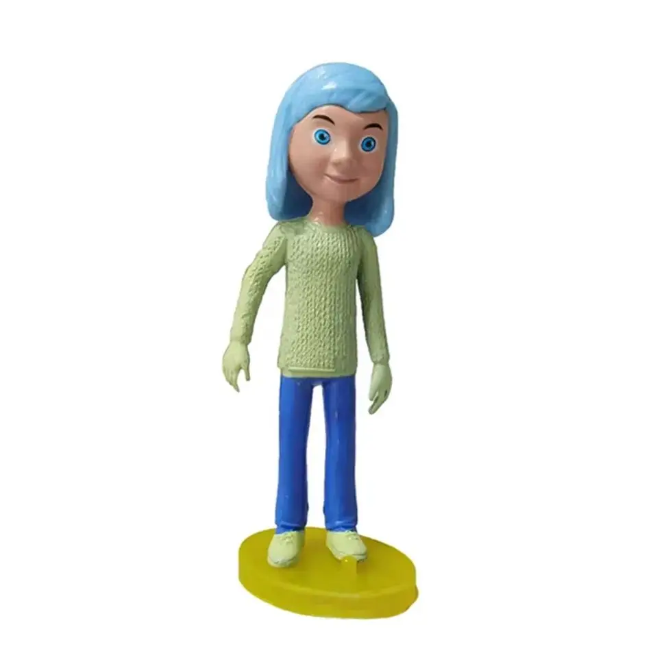 6Pcs/Set Mini Inside Out 2 Action Figure Toy Cartoon Movie Joy Anxiety Anger Sadness Disgust Fear Model Doll Toys Figurines Gift