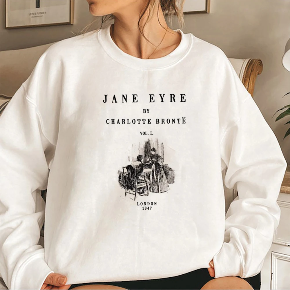 Jane Eyre Sweatshirt Charlotte Bronte Hoodie Booktok Classic Literature Novel Pullover Trendy Crewneck Sweatshirts Bookish Gift