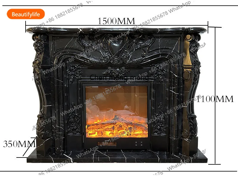 

Мраморный камин A50, европейский резной каминный декор, украшение для гостиной во французском стиле, роскошные элементы декора, возможность индивидуального заказа.