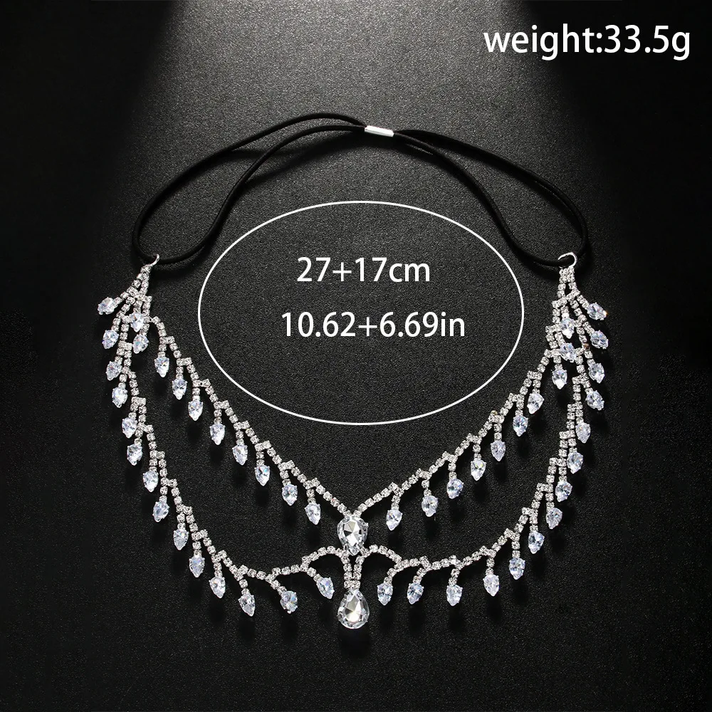 Leaf Face Chain Mask Jewellery Decoration Accessories Hair Crystal Headdress Glitters Halloween Carnival Tassel Masks Rhinestone