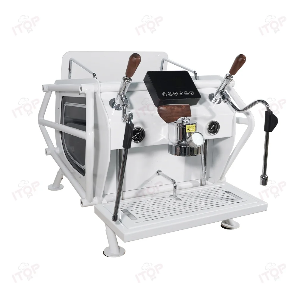 

Полуавтоматическая кофемашина из нержавеющей стали для домашнего использования, капучинатор для отелей, автомобилей, фургонов, электрическая, с вилкой стандарта США