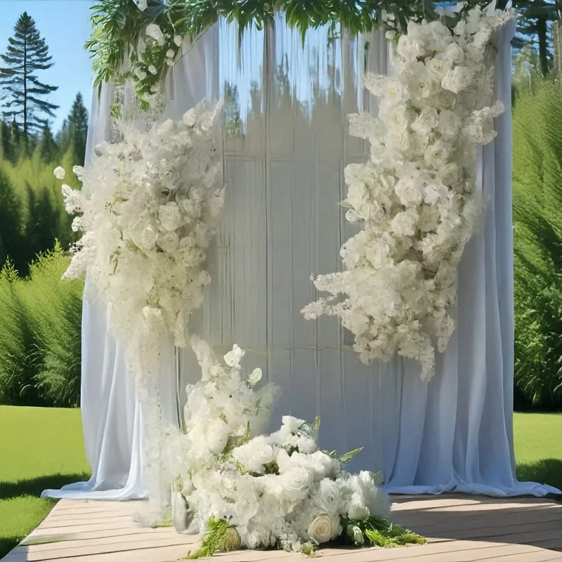 

Artificial White Cherry Blossom Mall Exhibition Hall Window Decoration Flower Ball Wedding Background Wall Stage Hanging Flowers