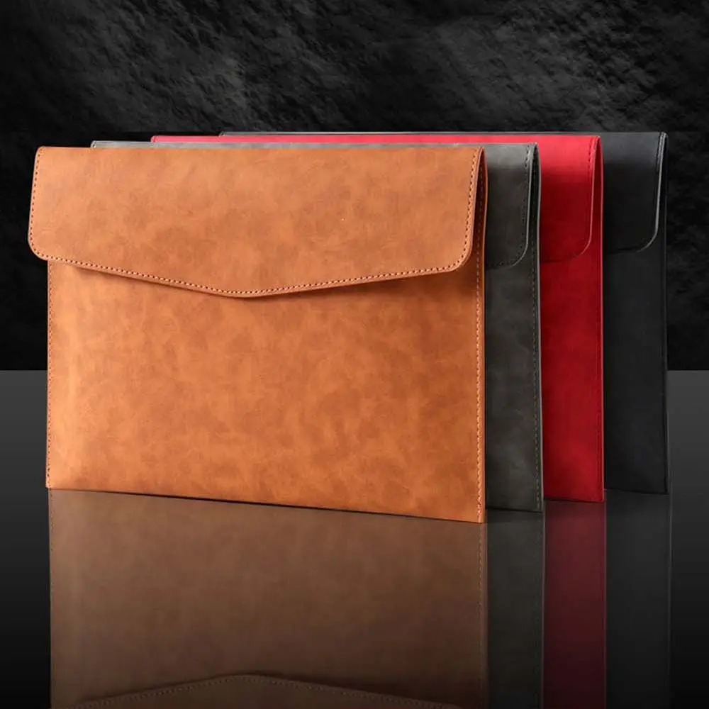 

33*25CM Filing Products Tablet Bag Large Capacity Business Handbag Document Organizer Bag Laptop Bag PU Leather Folder