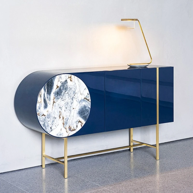 

Modern modern Nordic light luxury hand-painted moonlight side cabinet storage porch side cabinet storage decorative cabinet