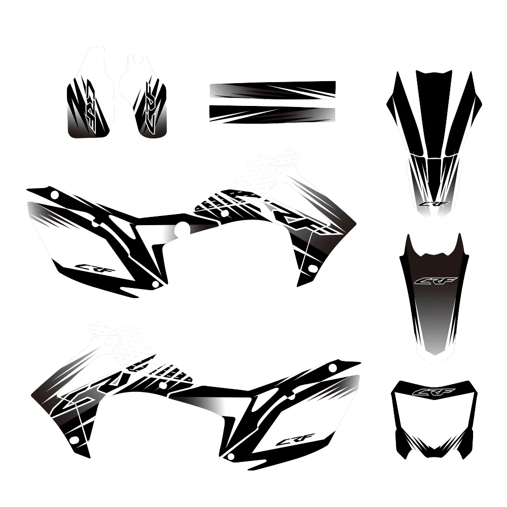 

Полный комплект графических наклеек для мотоциклов Honda CR125 1998-1999 и CR250 1997-1999, набор стикеров для мотокросса и внедорожных мотоциклов.
