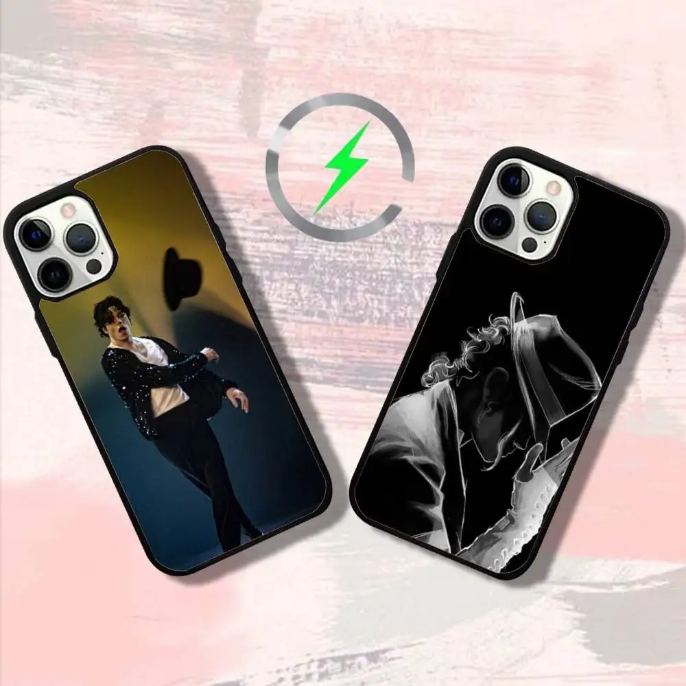 

Singer M-Michaels J-Jackson Phone Case For iPhone17,16,15,14,13,12,11,Pro,Max,Plus,Mini,SE4,E Magnetic Magsafe Wireless Charging