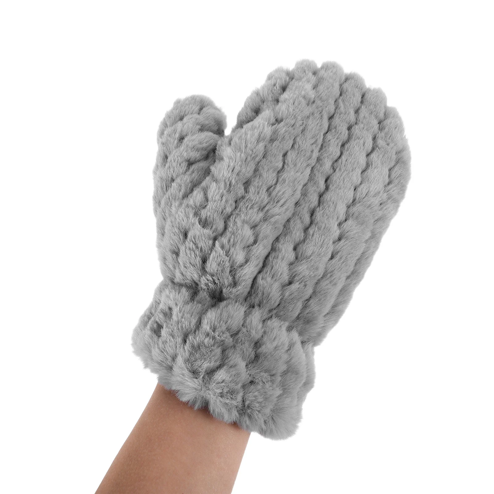 1 مجموعة الشتاء الدب الأذن قبعة تدفئة وشاح قناع قفازات مجموعة النساء في الهواء الطلق الدراجات يندبروف الصوف اصطف قبعات وشاح دافئ