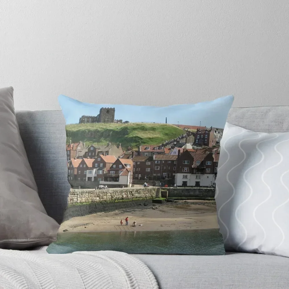 

Whitby Harbour, North Yorkshire Throw Pillow Decorative Sofa Cushions New year Decorative Cushion Sofas Covers pillow