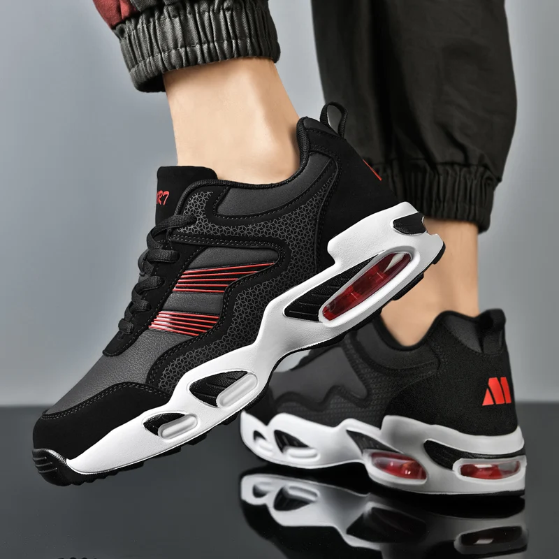 Brand Men's Comfortable Basketball Shoes Air Cushion Sports Shoes Non-slip Running Sneakers Outdoor Gym Training Athletic Shoes