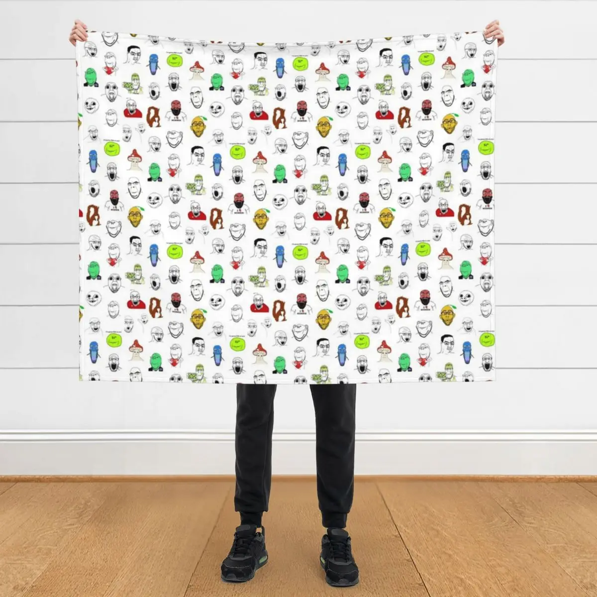 

Soyjak Collage Throw Blanket Sleeping Bag Travel Winter beds Sofa Throw Blankets